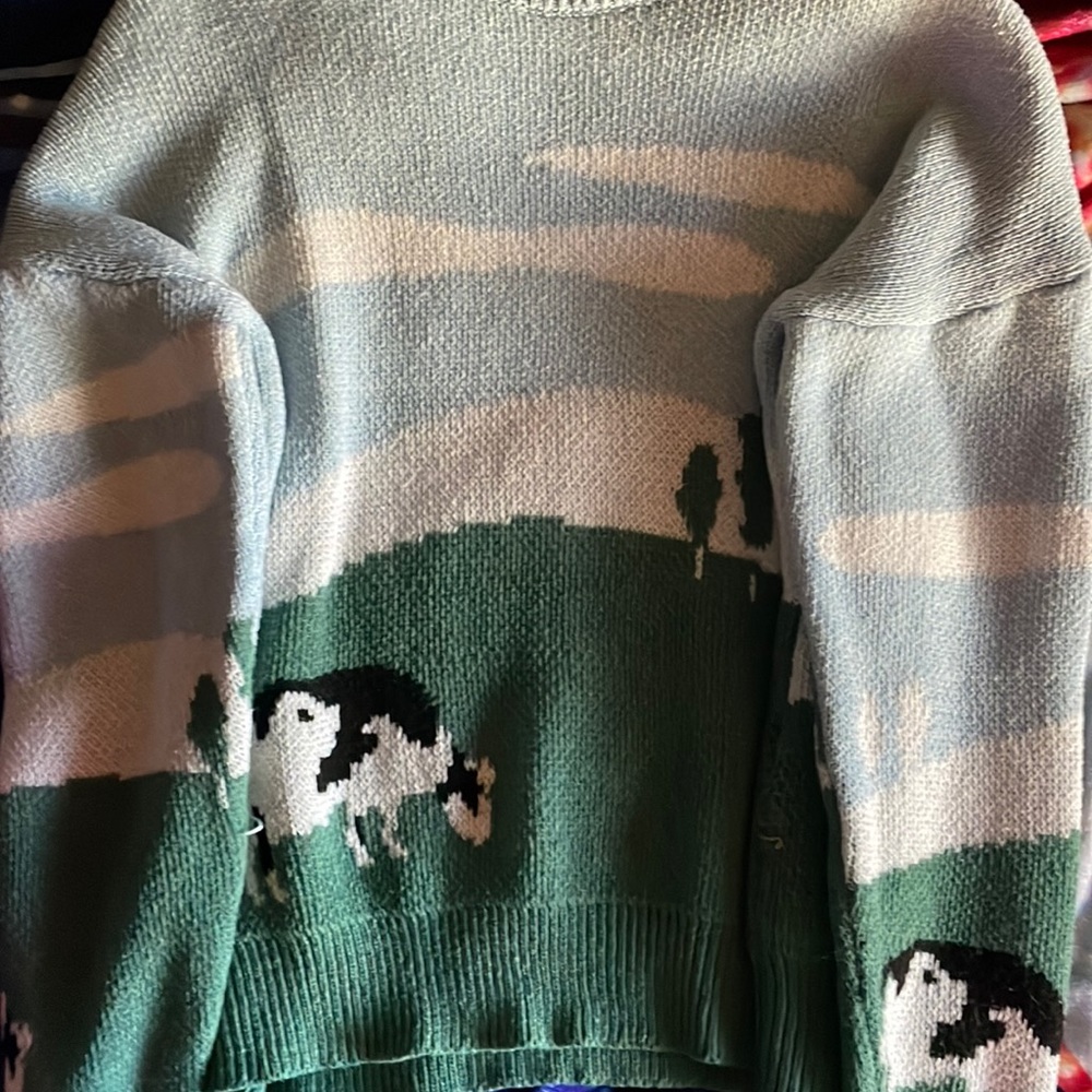 cow pasture sweater
